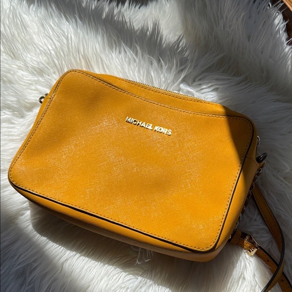 Michael Kors Sunflower Yellow Crossbody Bag - Picture 2 of 13